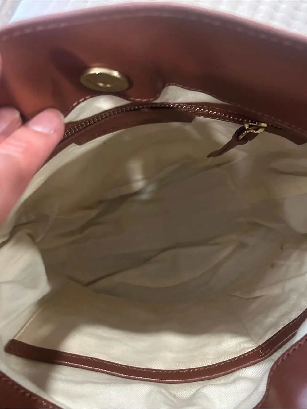 Free People Woven Bag in Olive Brown - Stylish Everyday Carry - Picture 7 of 9